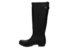 Hunter Boots Llc Womens Original Back Adj Gloss Rain Boot - Black -Fashion Women Shoe US 01 302431 03