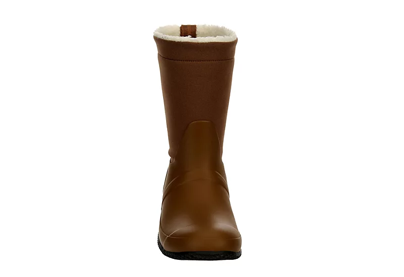 Hunter Boots Llc Womens Original Roll Top Sherpa Rain Boot - Tan 5 Hunter Boots Llc Womens Original Roll Top Sherpa Rain Boot - Tan - Image 3