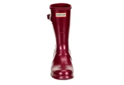 Hunter Boots Llc Womens Original Short Nebula Rain Boot - Burgundy -Fashion Women Shoe US 01 302449 02