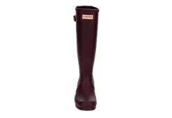 Hunter Boots Llc Womens Original Back Adj Rain Boot - Dark Red -Fashion Women Shoe US 01 302459 02