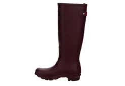 Hunter Boots Llc Womens Original Back Adj Rain Boot - Dark Red -Fashion Women Shoe US 01 302459 03