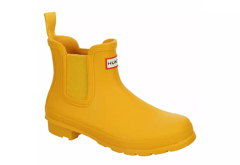 Hunter Boots Llc Womens Original Chelsea Rain Boot - Yellow 3 Hunter Boots Llc Womens Original Chelsea Rain Boot - Yellow