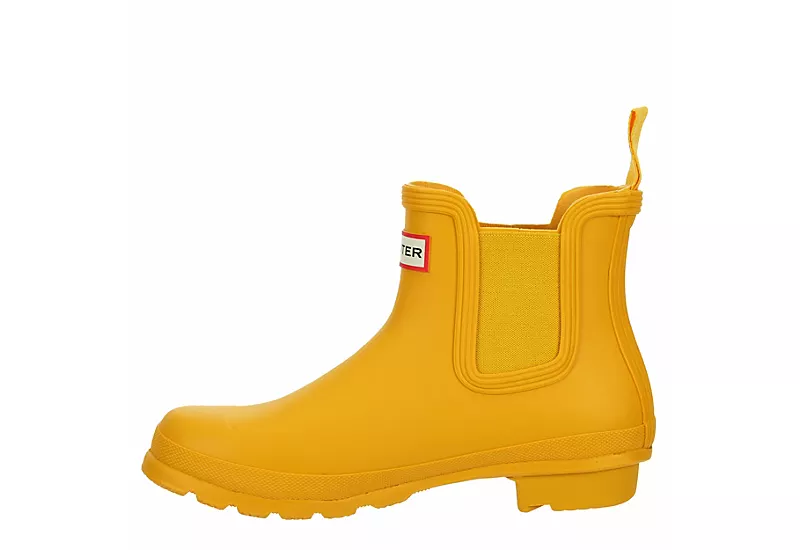 Hunter Boots Llc Womens Original Chelsea Rain Boot - Yellow 6 Hunter Boots Llc Womens Original Chelsea Rain Boot - Yellow - Image 4
