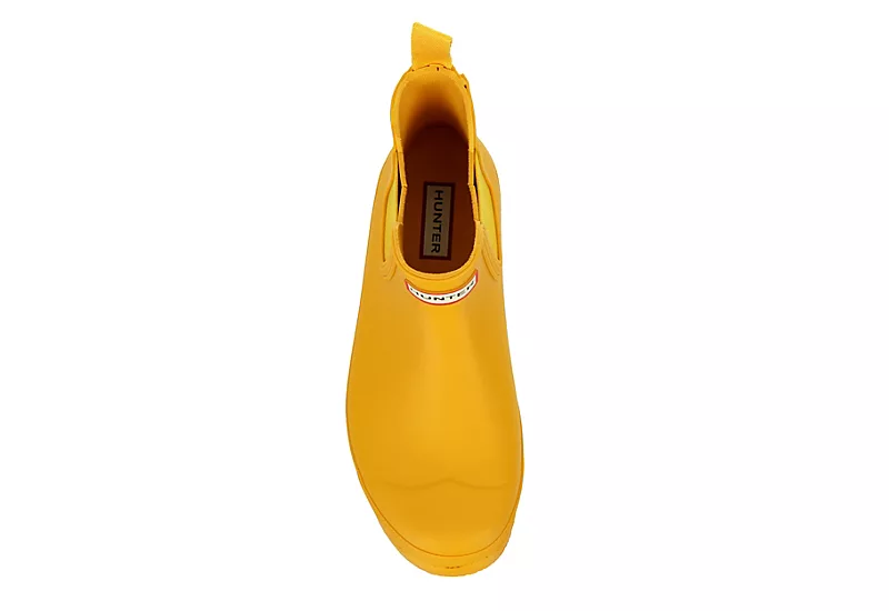 Hunter Boots Llc Womens Original Chelsea Rain Boot - Yellow 8 Hunter Boots Llc Womens Original Chelsea Rain Boot - Yellow - Image 6