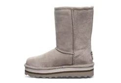 Bearpaw Womens Retro Elle Fur Boot - Stone -Fashion Women Shoe US 01 302680 03