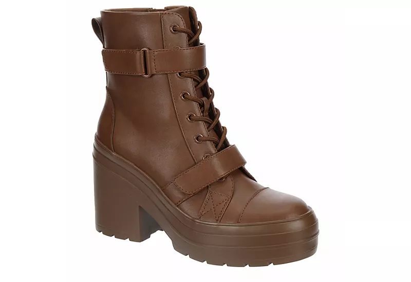Limelight Womens Jazzie Lace Up Boot - Cognac 3 Limelight Womens Jazzie Lace Up Boot - Cognac