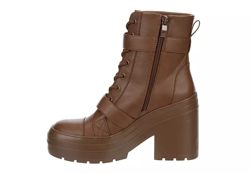 Limelight Womens Jazzie Lace Up Boot - Cognac 6 Limelight Womens Jazzie Lace Up Boot - Cognac - Image 4