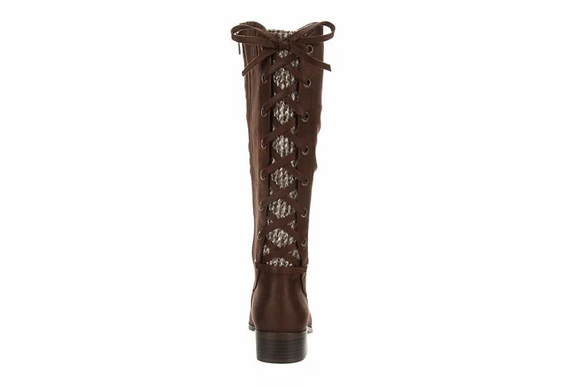 Xappeal Womens Cheyenne Wide Calf Tall Boot - Brown 7 Xappeal Womens Cheyenne Wide Calf Tall Boot - Brown - Image 5