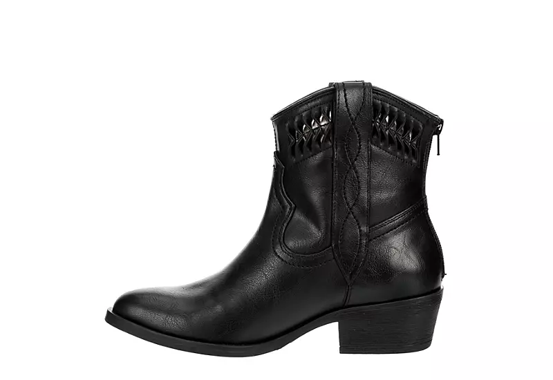 Michael By Michael Shannon Womens Daisy Western Boot - Black 6 Michael By Michael Shannon Womens Daisy Western Boot - Black - Image 4