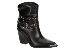 Michael By Michael Shannon Womens Dottie Western Boot - Black