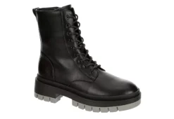 Limelight Womens Erin Combat Boot - Black