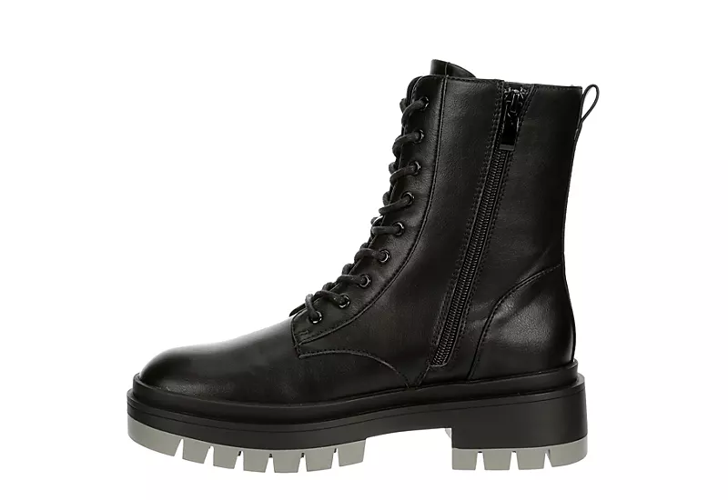 Limelight Womens Erin Combat Boot - Black 6 Limelight Womens Erin Combat Boot - Black - Image 4