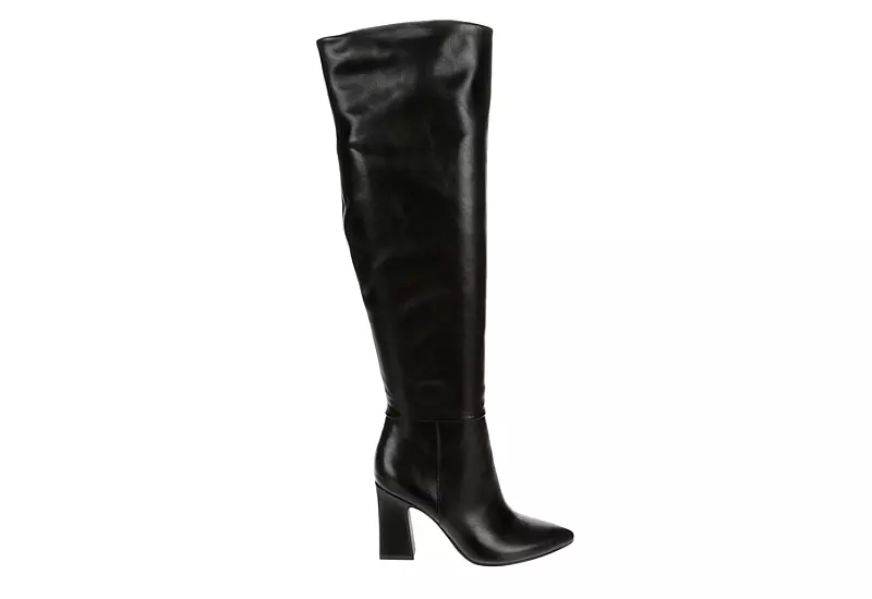 Michael By Michael Shannon Womens Camille Wide Calf Over The Knee Boot - Black 4 Michael By Michael Shannon Womens Camille Wide Calf Over The Knee Boot - Black - Image 2