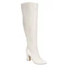 Michael By Michael Shannon Womens Camille Over The Knee Boot - Off White