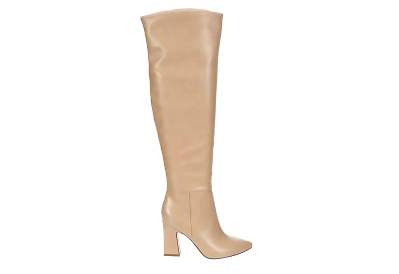 Michael By Michael Shannon Womens Camille Wide Calf Over The Knee Boot - Latte 4 Michael By Michael Shannon Womens Camille Wide Calf Over The Knee Boot - Latte - Image 2