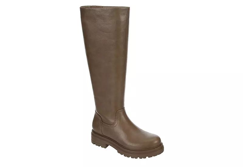 Limelight Womens Adalyn Wide Calf Tall Boot - Stone 3 Limelight Womens Adalyn Wide Calf Tall Boot - Stone