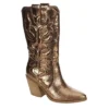 Michael By Michael Shannon Womens Faith Wide Calf Western Boot - Bronze -Fashion Women Shoe US 01 302814 00