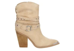 Michael By Michael Shannon Womens Dottie Western Boot - Beige -Fashion Women Shoe US 01 302820 01
