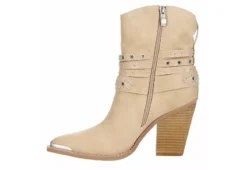 Michael By Michael Shannon Womens Dottie Western Boot - Beige -Fashion Women Shoe US 01 302820 03