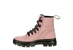 Dr. Martens Dr.martens Womens Combs Nylon Combat Boot - Pale Pink -Fashion Women Shoe US 01 302906 03