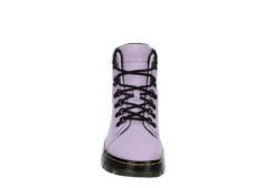 Dr. Martens Dr.martens Womens Combs Nylon Combat Boot - Lilac -Fashion Women Shoe US 01 302907 02