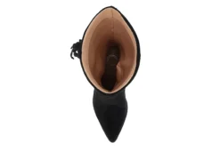 Journee Collection Womens Hartly Fringed Wide Calf Dress Boot - Black -Fashion Women Shoe US 01 303177 05