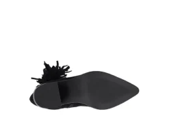 Journee Collection Womens Hartly Fringed Wide Calf Dress Boot - Black -Fashion Women Shoe US 01 303177 06