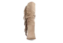 Journee Collection Womens Hartly Fringed Wide Calf Dress Boot - Taupe -Fashion Women Shoe US 01 303178 02