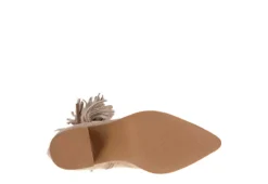 Journee Collection Womens Hartly Fringed Wide Calf Dress Boot - Taupe -Fashion Women Shoe US 01 303178 06
