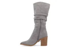 Journee Collection Womens Hartly Fringed Wide Calf Dress Boot - Grey 12 Journee Collection Womens Hartly Fringed Wide Calf Dress Boot - Grey -Fashion Women Shoe US 01 303179 03