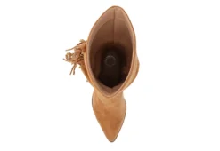 Journee Collection Womens Hartly Fringed Wide Calf Dress Boot - Tan -Fashion Women Shoe US 01 303180 05