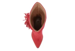 Journee Collection Womens Hartly Fringed Extra Wide Calf Dress Boot - Red -Fashion Women Shoe US 01 303199 05