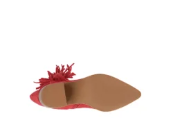 Journee Collection Womens Hartly Fringed Extra Wide Calf Dress Boot - Red -Fashion Women Shoe US 01 303199 06