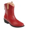Journee Collection Womens Novva Western Ankle Boot - Red 1 Journee Collection Womens Novva Western Ankle Boot - Red -Fashion Women Shoe US 01 303313 00