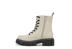 Unionbay Womens Lester Combat Boot - Off White 11 Unionbay Womens Lester Combat Boot - Off White -Fashion Women Shoe US 01 303383 02
