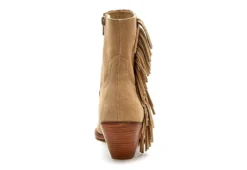Coconuts Womens Jane Western Ankle Boot - Natural -Fashion Women Shoe US 01 303521 04