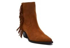 Coconuts Womens Jane Western Ankle Boot - Cognac