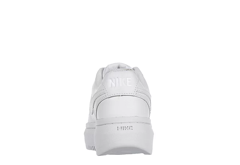 Nike Womens Court Vision Alta Sneaker - White 7 Nike Womens Court Vision Alta Sneaker - White - Image 5