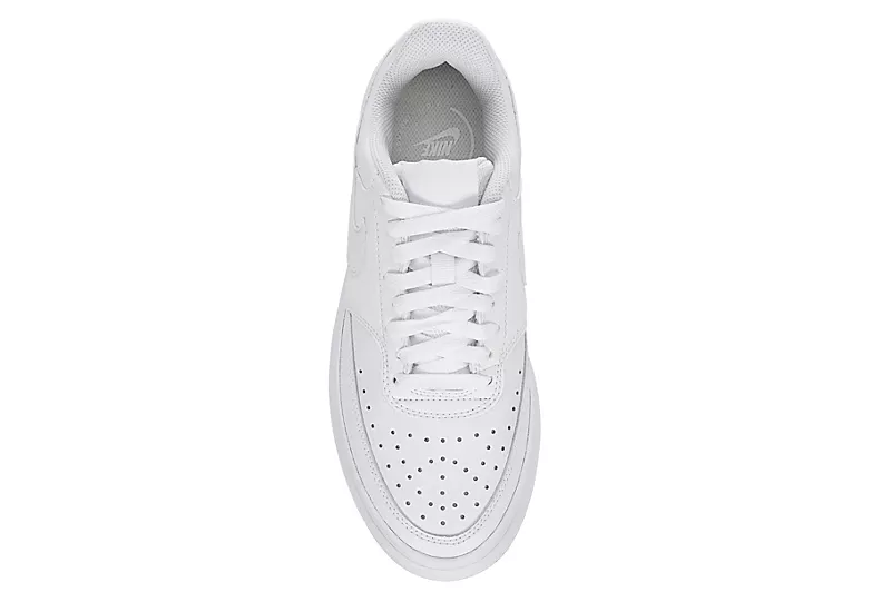 Nike Womens Court Vision Alta Sneaker - White 8 Nike Womens Court Vision Alta Sneaker - White - Image 6
