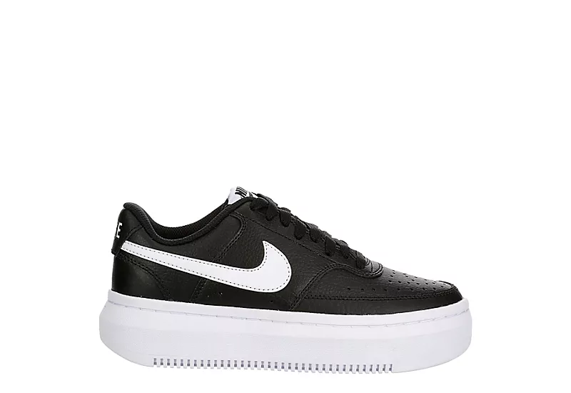 Nike Womens Court Vision Alta Sneaker - Black 4 Nike Womens Court Vision Alta Sneaker - Black - Image 2