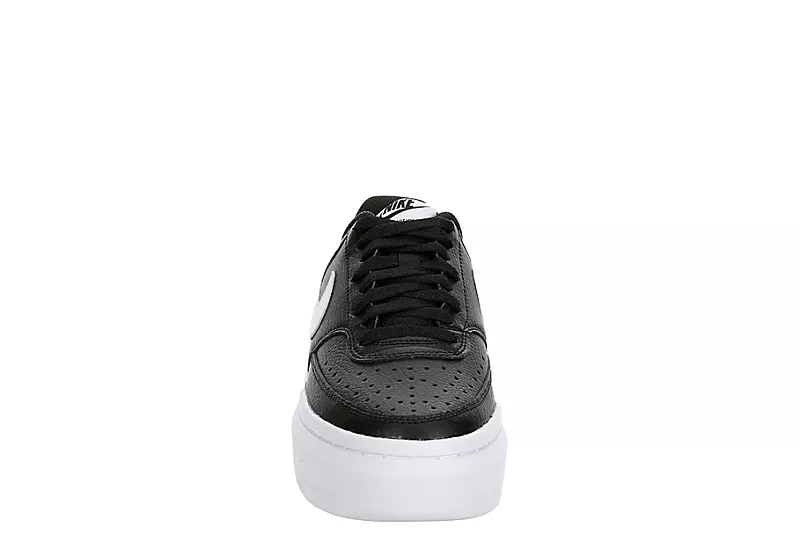 Nike Womens Court Vision Alta Sneaker - Black 5 Nike Womens Court Vision Alta Sneaker - Black - Image 3