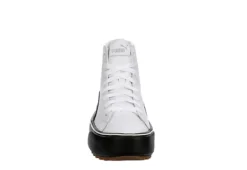 Puma Womens Kaia High Top Platform Sneaker - White 11 Puma Womens Kaia High Top Platform Sneaker - White -Fashion Women Shoe US 01 400673 02