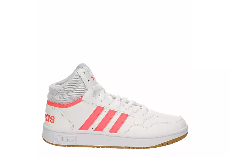 Adidas Womens Hoops 3.0 Mid Top Sneaker - White 4 Adidas Womens Hoops 3.0 Mid Top Sneaker - White - Image 2