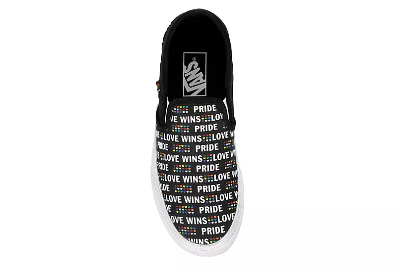 Vans Womens Asher Slip On Sneaker - Black 8 Vans Womens Asher Slip On Sneaker - Black - Image 6