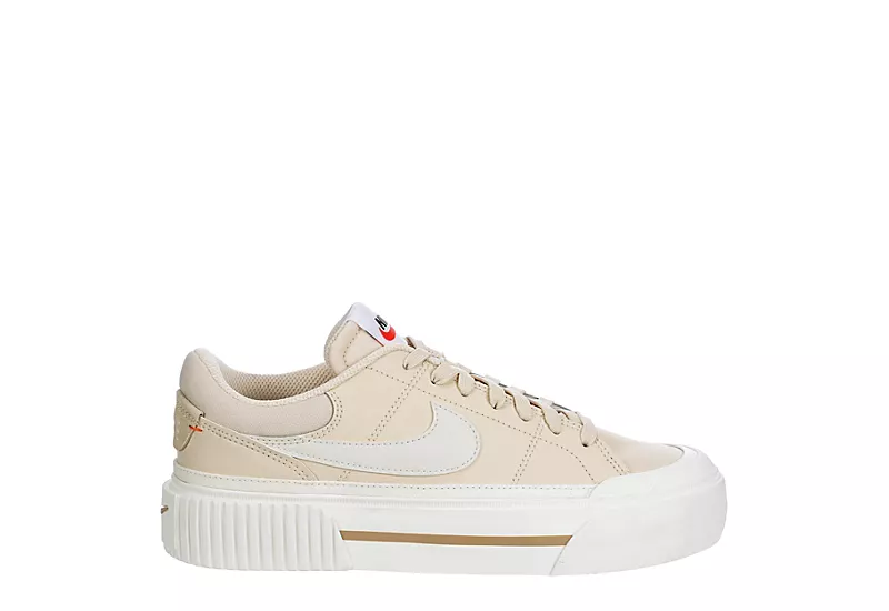 Nike Womens Court Legacy Lift Sneaker - Bone 4 Nike Womens Court Legacy Lift Sneaker - Bone - Image 2