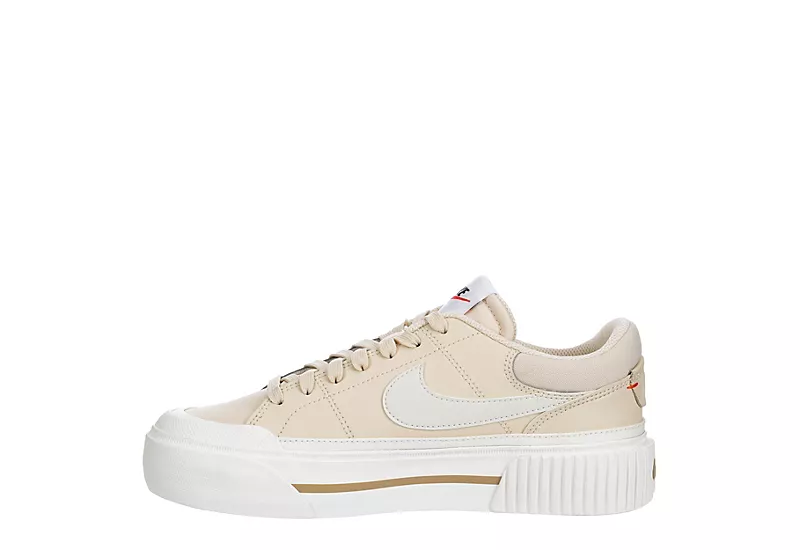 Nike Womens Court Legacy Lift Sneaker - Bone 6 Nike Womens Court Legacy Lift Sneaker - Bone - Image 4