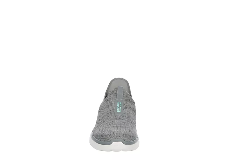 Skechers Womens Go Walk 6 Quick Fit Slip-ins Walking Shoe - Grey 5 Skechers Womens Go Walk 6 Quick Fit Slip-ins Walking Shoe - Grey - Image 3