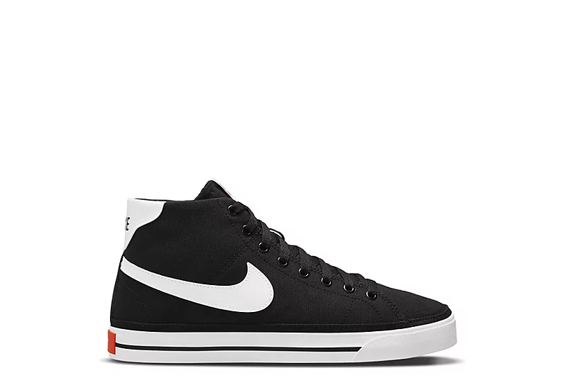 Nike Womens Court Legacy Mid Sneaker - Black 4 Nike Womens Court Legacy Mid Sneaker - Black - Image 2