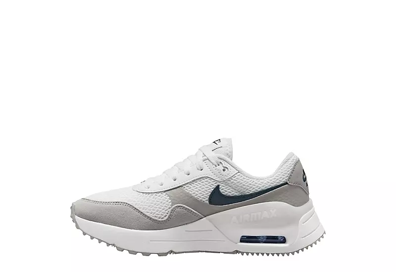 Nike Womens Air Max Systm Sneaker - White 5 Nike Womens Air Max Systm Sneaker - White - Image 3