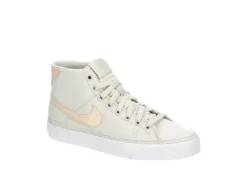 Nike Womens Court Legacy Mid Sneaker - Bone